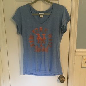 Women’s New York Mets Blue Short Sleeve Tee